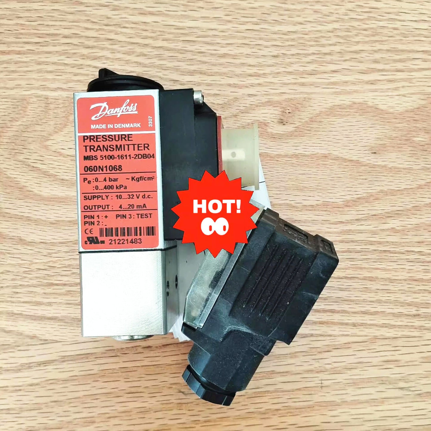 new 1pcs Danfoss MBS5100 060N1068 0-4bar Pressure Transmitter Sensor - DANFOSS