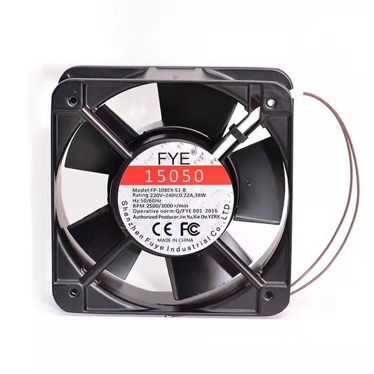 FYE FP-108EX-SI-B 15050 220V-240VAC 0.22A 38W 15CM Ball Copper Wire Cooling Fan