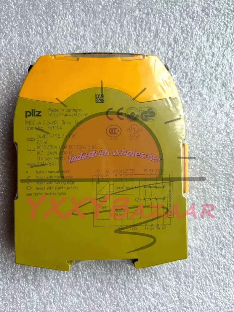 1PC Pilz PNOZ S4 751104 Safety Relay 24VDC 3n/o Fast Shipping
