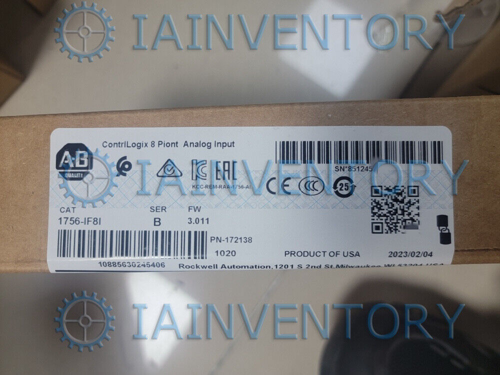1PC New Allen Bradley 1756-IF8I Next Day Air - ALLEN BRADLEY