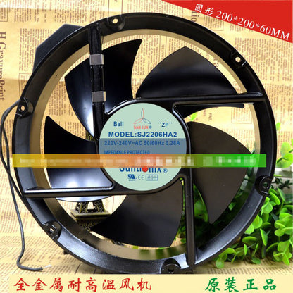 1pcs Suntronix SJ2206HA2 HA3 HA1 20060 AC220V high temperature cooling fan