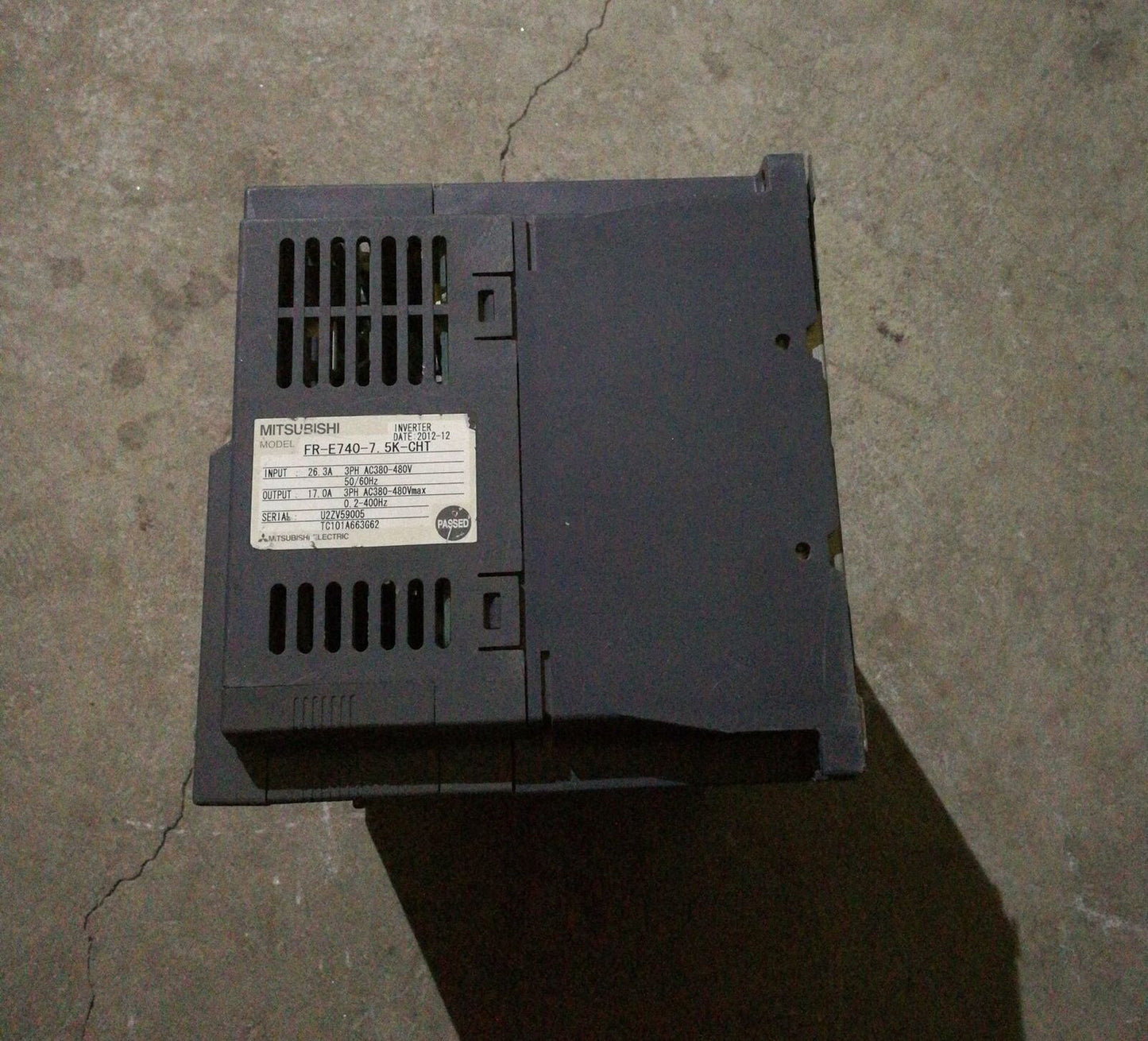 Used Mitsubishi FR-E740-7.5K-CHT 7.5KW Inverter, Tested in Good Condition - MITSUBISHI