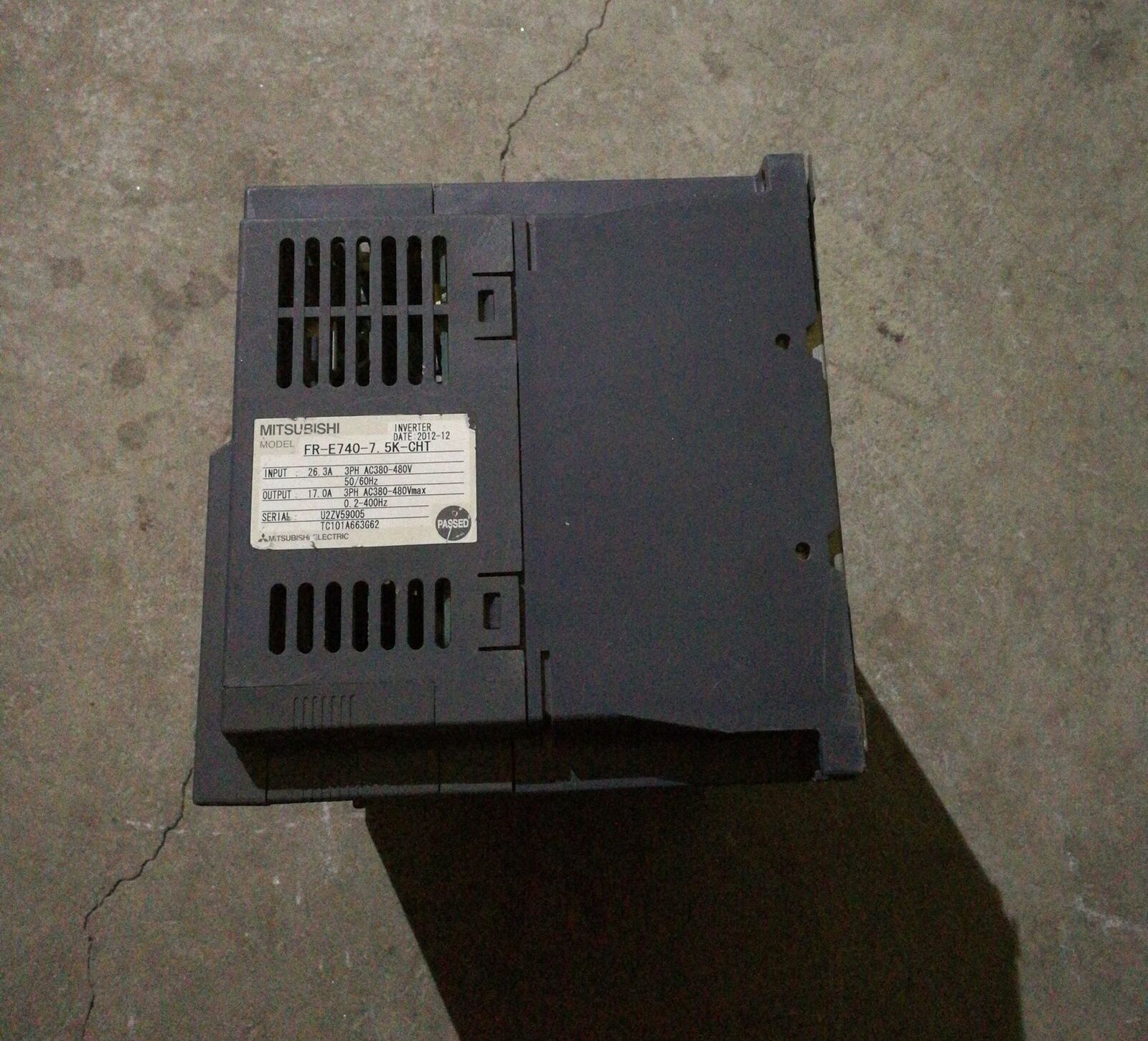 Used Mitsubishi FR-E740-7.5K-CHT 7.5KW Inverter, Tested in Good Condition - MITSUBISHI