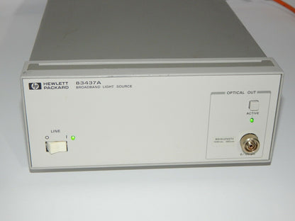 HP 83437A Broadband Light Source 1430nm 1550nm 9/125 μm - HP