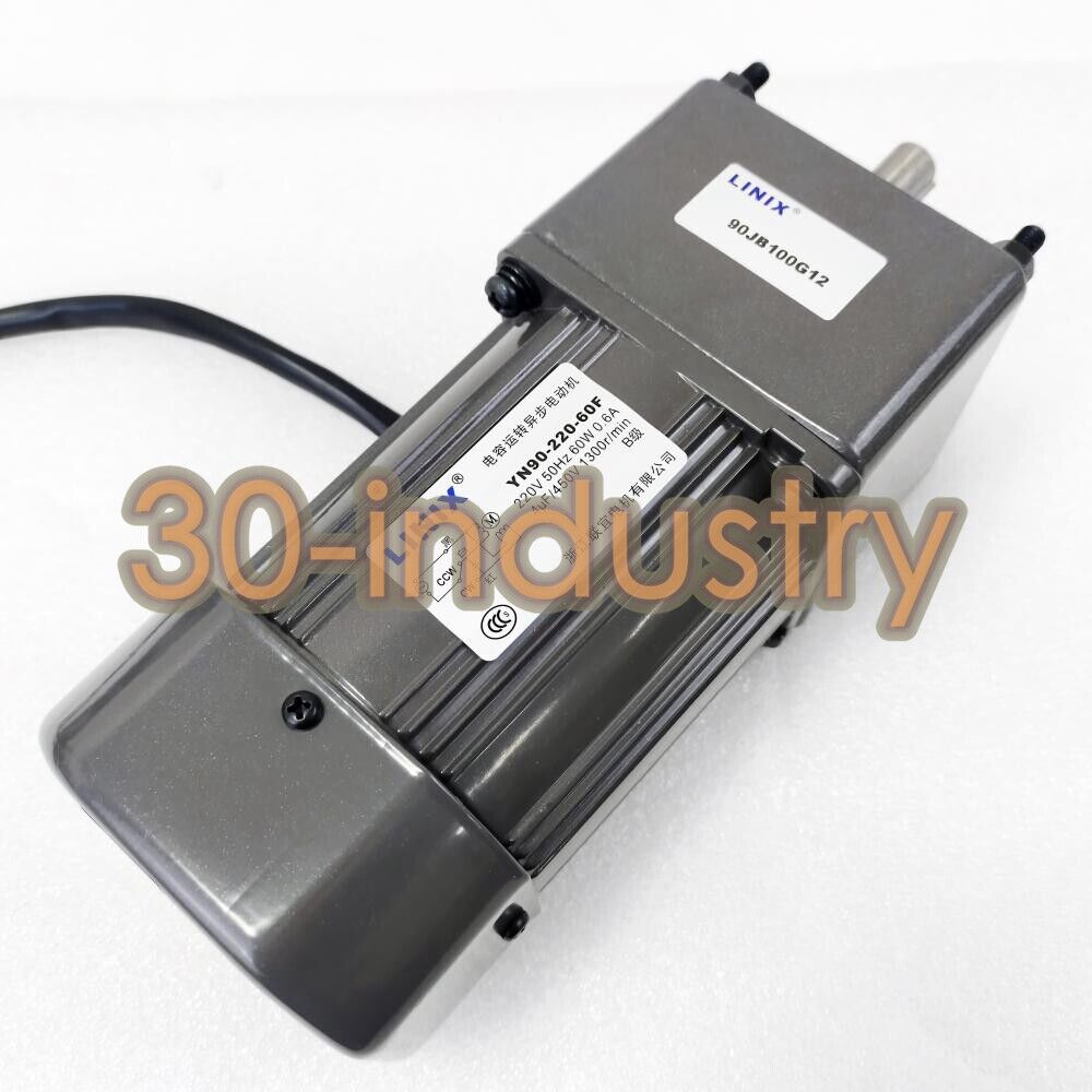 1PCS New For LINIX Speed regulating motor 90JB100G12+YN90-220-60F 220V 60W 0.6A - KOEED