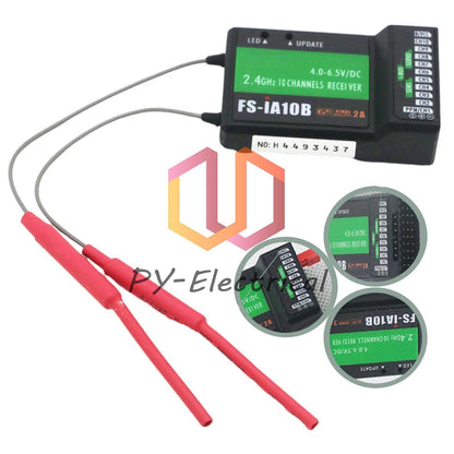 Flysky FS-iA10B Receiver 10CH For Flysky FS-i6 FS-i6S FS-i6X Transmitter US N1T0