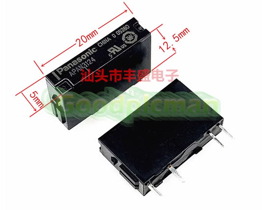 10 pcs/lot Panasonic APAN3124 24VDC relay