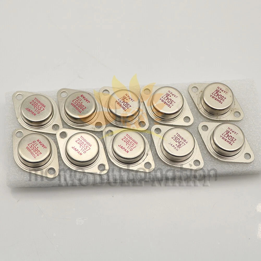 5 PAIRS Transistor TOSHIBA TO3 2SB557/2SD427 B557/D427 and