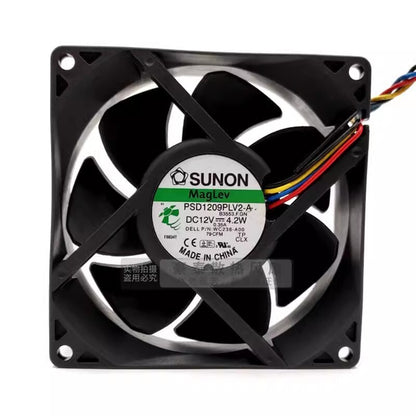 SUNON PSD1209PLV2-A 9032 DC12V 4.2W 4-Wire PWM Server Cooling Fan