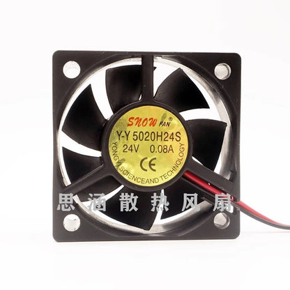 SNOWFAN Y-Y 5020H24S 24V 0.08A 5CM 5020 Inverter Cooling Fan