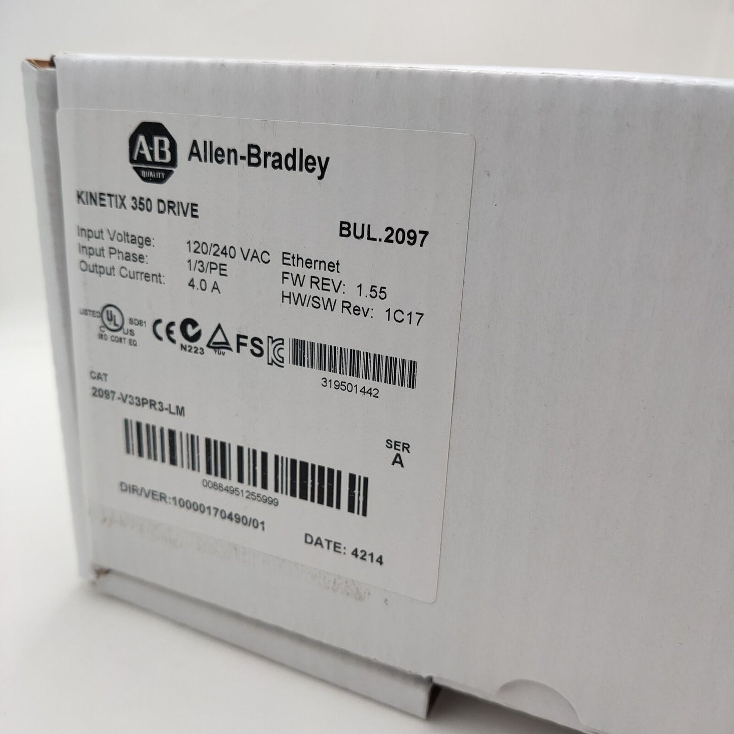 Allen-Bradley Kinetix 350 Servo Drive - 2097-V33PR3 - ALLEN-BRADLEY