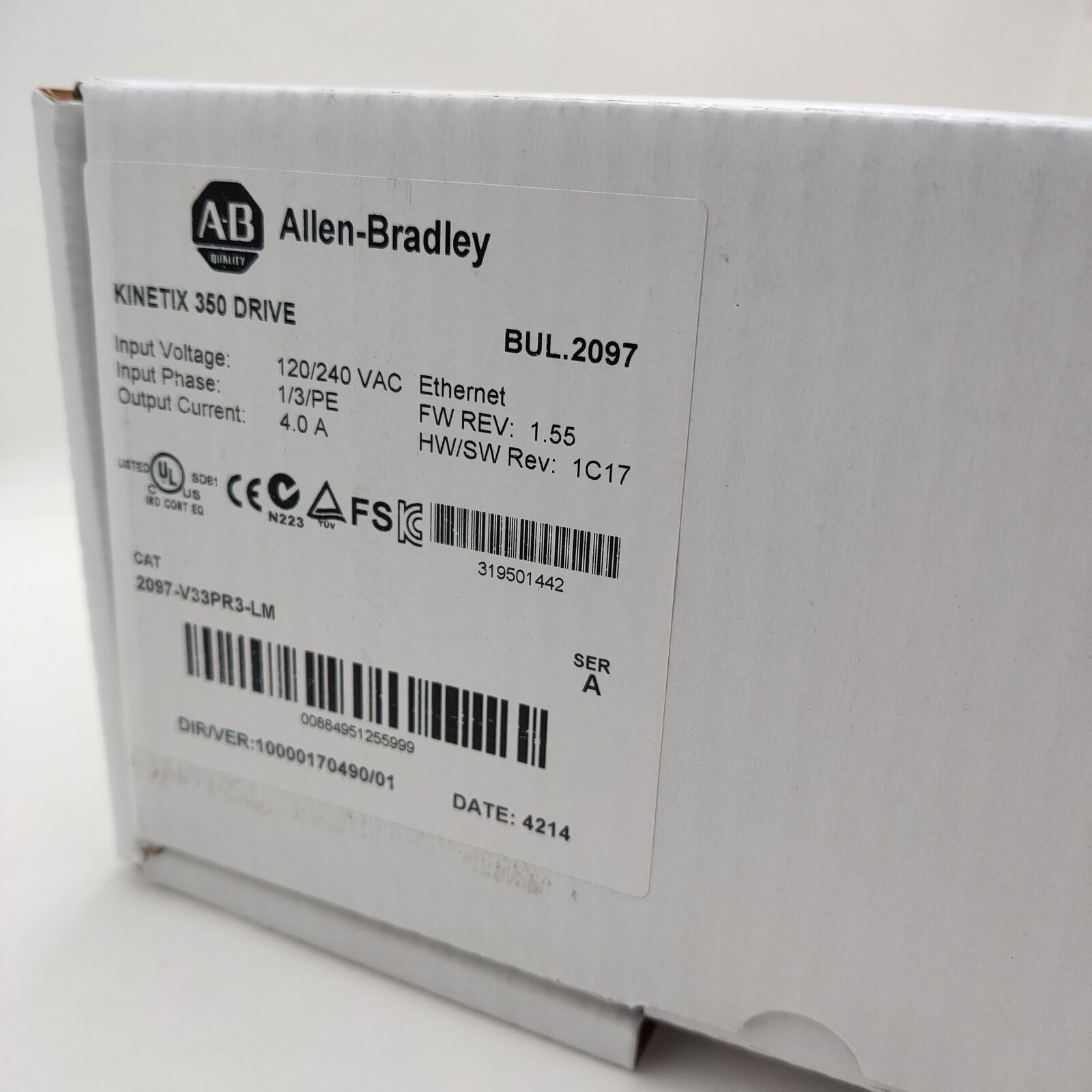 Allen-Bradley Kinetix 350 Servo Drive - 2097-V33PR3 - ALLEN-BRADLEY