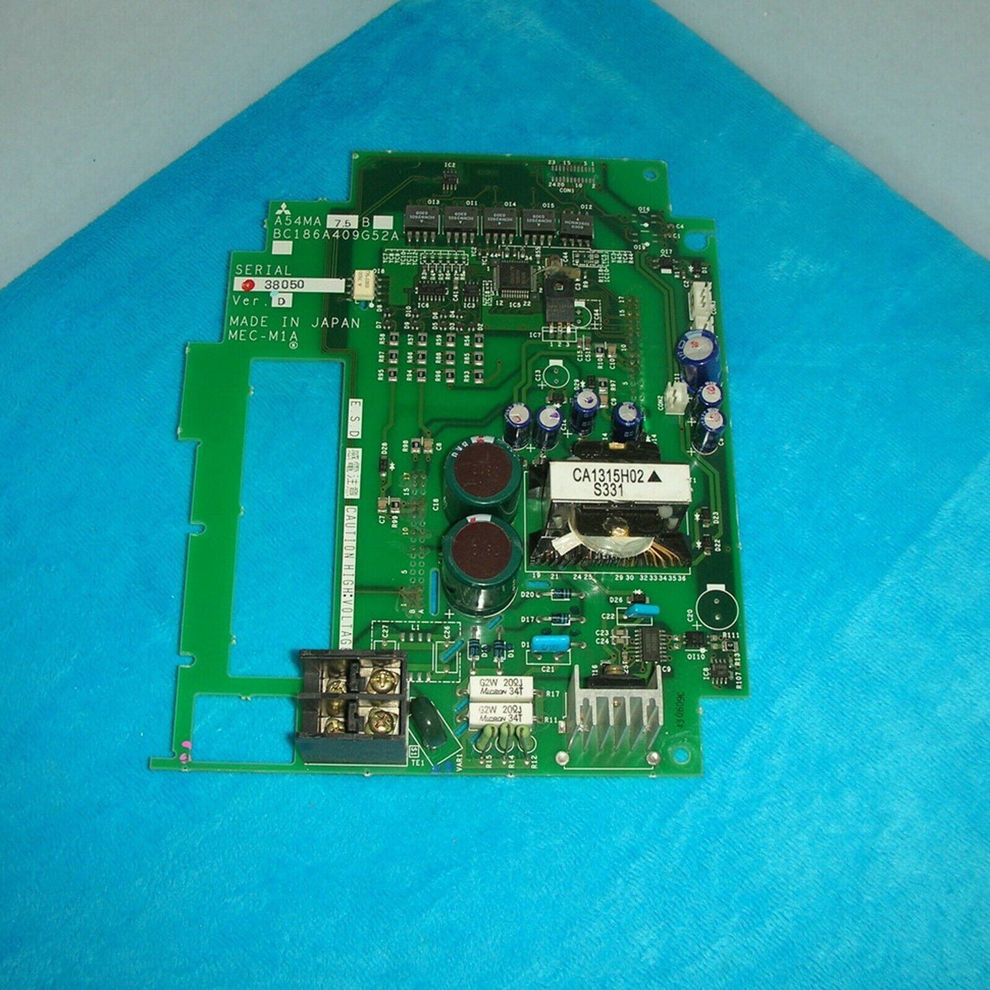 used Mitsubishi power driver board A54MA7.5B - MITSUBISHI