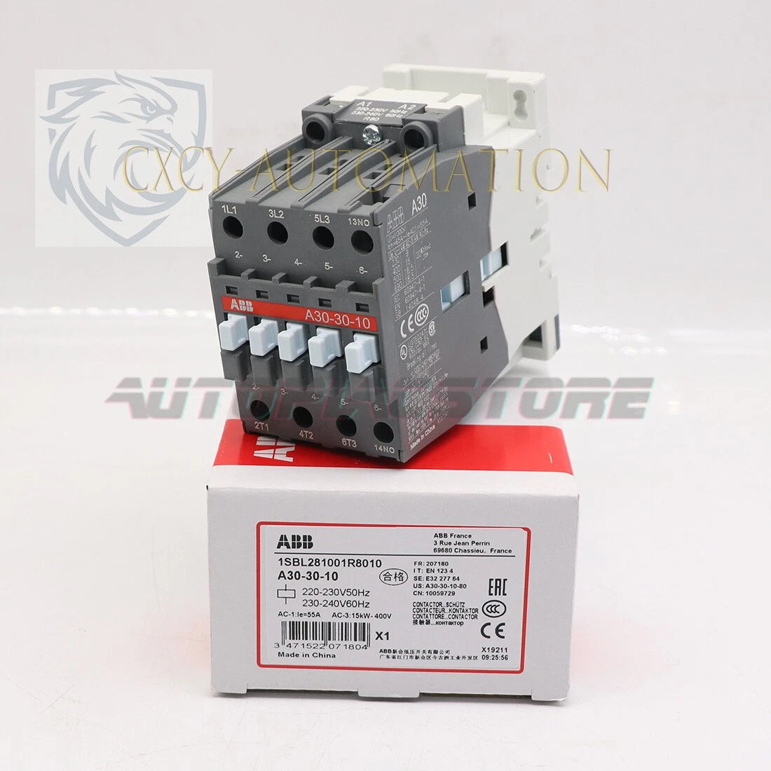 ABB A30-30-10 AC220V AC Contactor IN BOX 1Pcs.US
