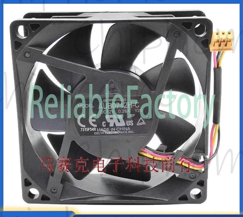 Delta AUB0712H-C Y26 12V 0.29A 7025 7CM 3pin Projector Cooling Fan