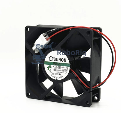 SUNON KDE1208PTV3 9V/12V 0.06A 0.8W 8025 8CM 2-PIN Magnetic levitation fan