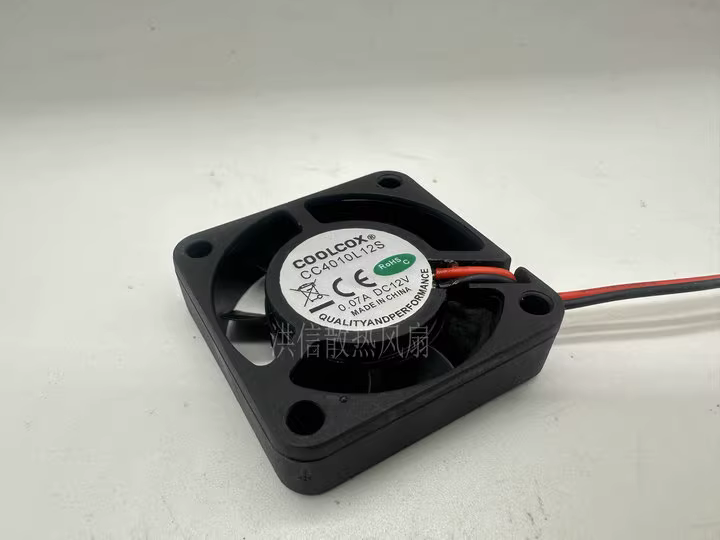 new 1 PCS COOLCOX Fan CC4010L12S DC12V 0.07A Quiet cooling fan 4010 4CM 2 wire - COOLCOX