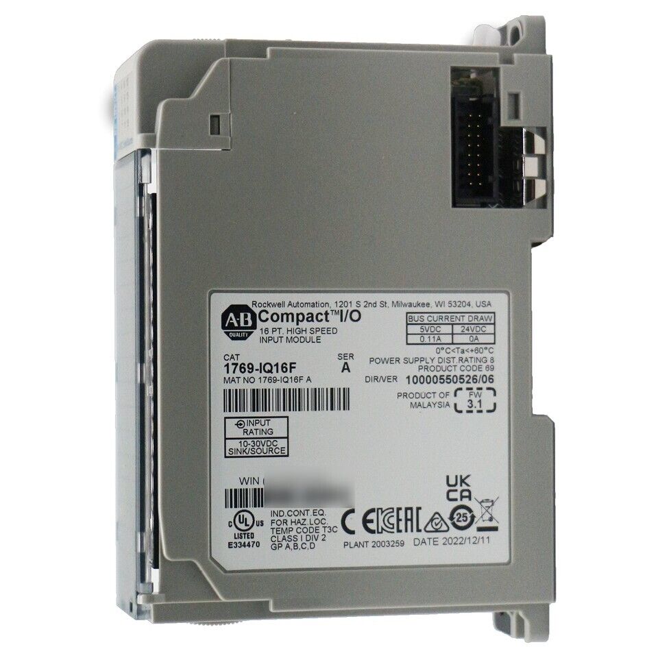 Allen Bradley 1769IQ16F CompactLogix 16 Point 24VDC Input Module - ALLEN BRADLEY