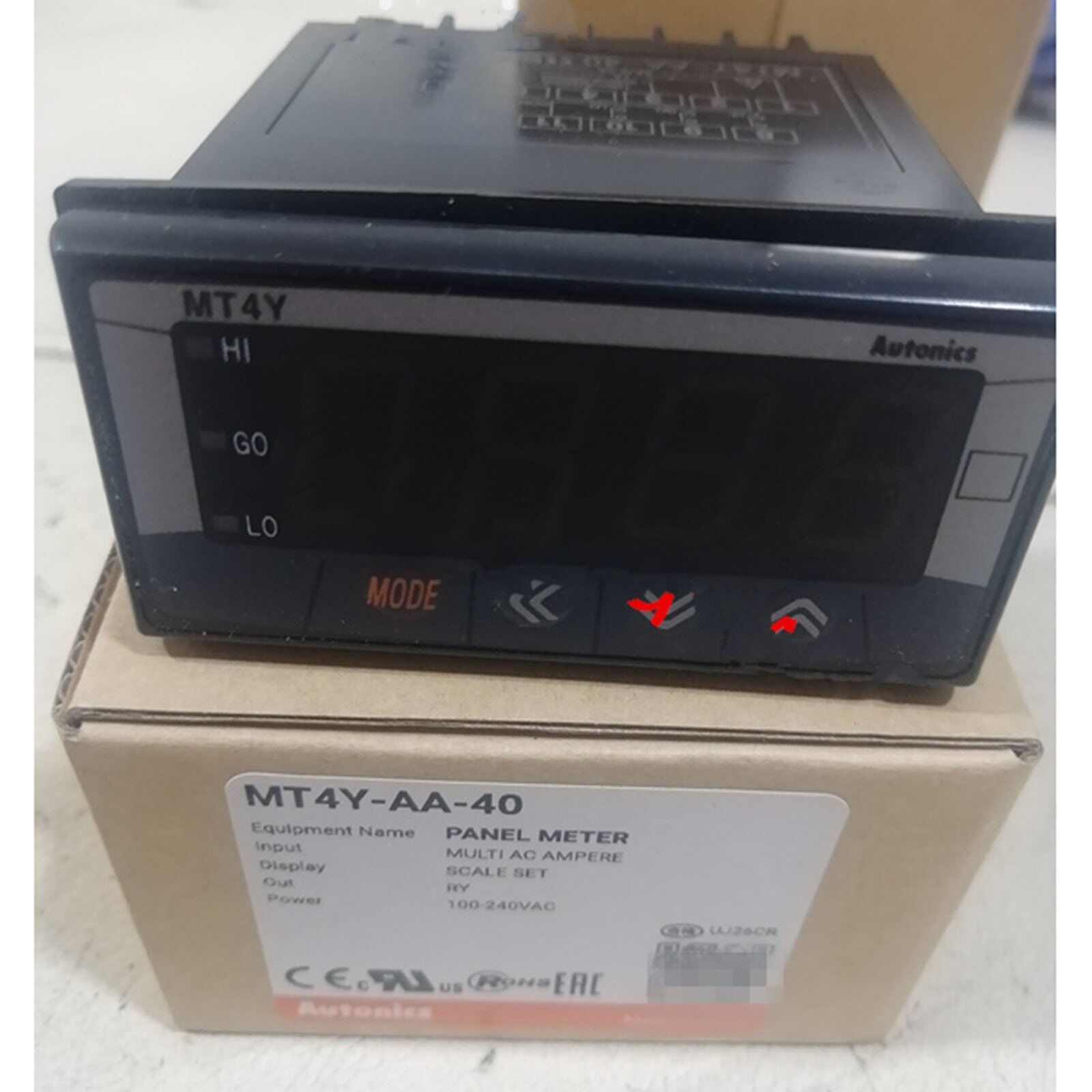 new 1PC  For Autonics MT4Y-AA-40 Panel Meter