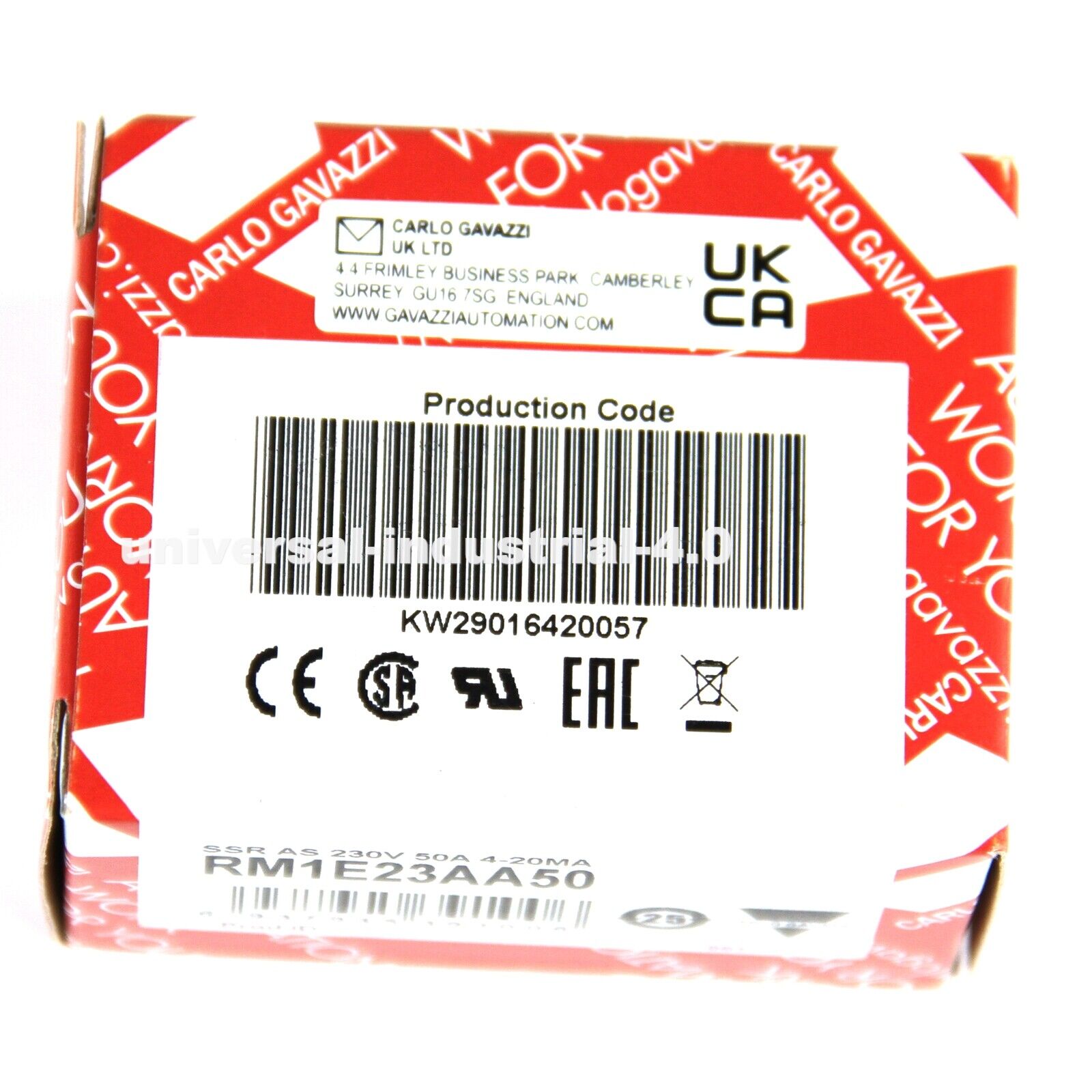 CARLO GAVAZZI RM1E23AA50 Solid-State Relay 50A 230V 4-20mA - CARLO GAVAZZI