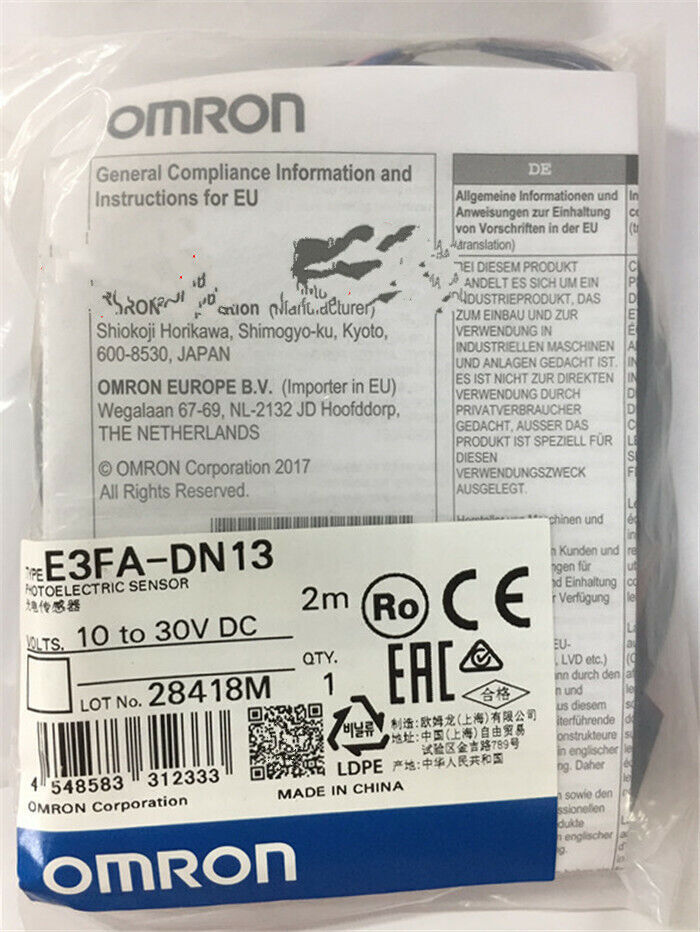 new 1pcs For OMRON E3FA-DN13 2M For Photoelectric Switch sensor - OMRON