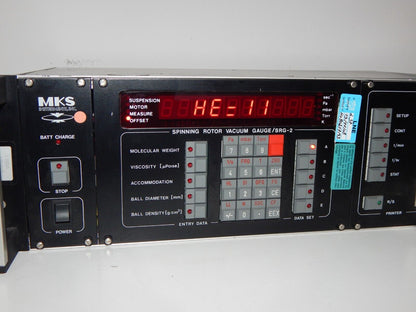 used MKS Instruments SRG-2 Spinning Rotor Vacuum Gauge Controller - MKS INSTRUMENTS