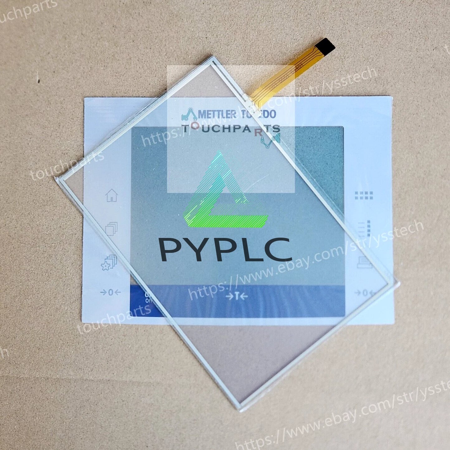 Touch Glass & Overlay for Mettler Toledo XP Precision Balance Ver. A , XP8002