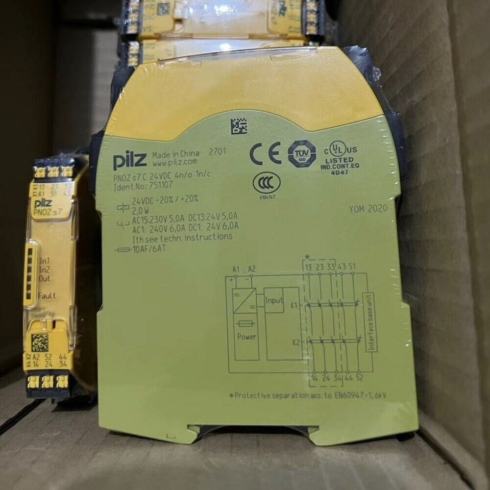 New Pilz 751107 PNOZ S7C 24VDC Safety Relay Pilz