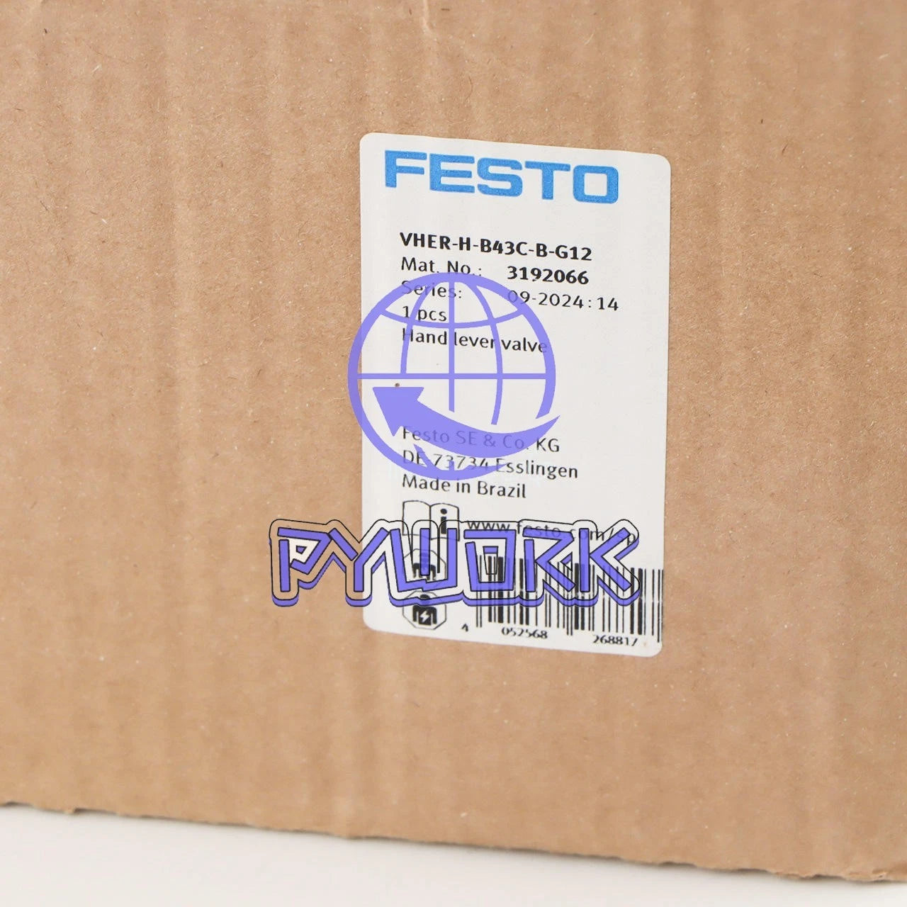1Pcs FESTO VHER-H-B43C-B-G12 3192066 Handle valve