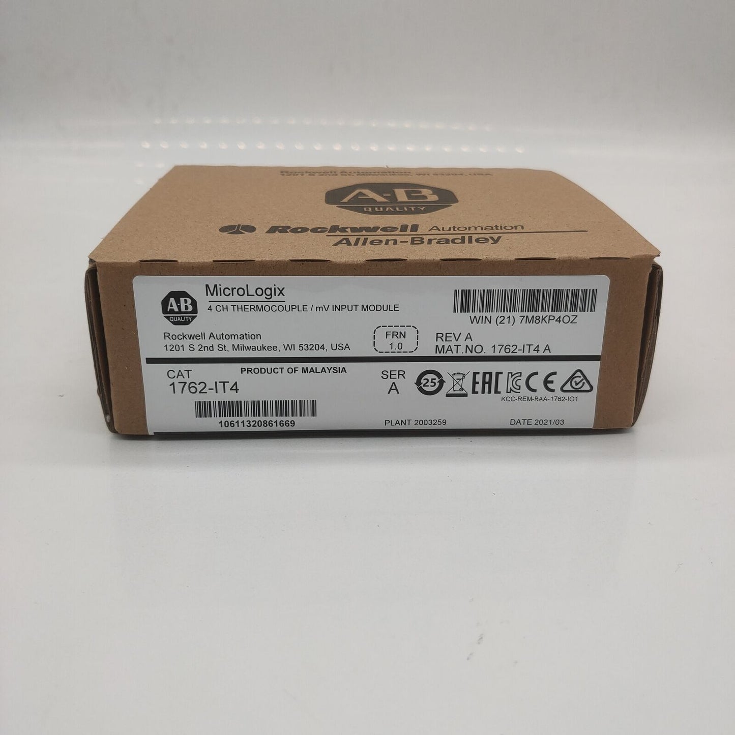 Allen Bradley 1762-IT4 MicroLogix Themocouple/mV Module – High-Precision Temperature Measurement Solution - ALLEN BRADLEY