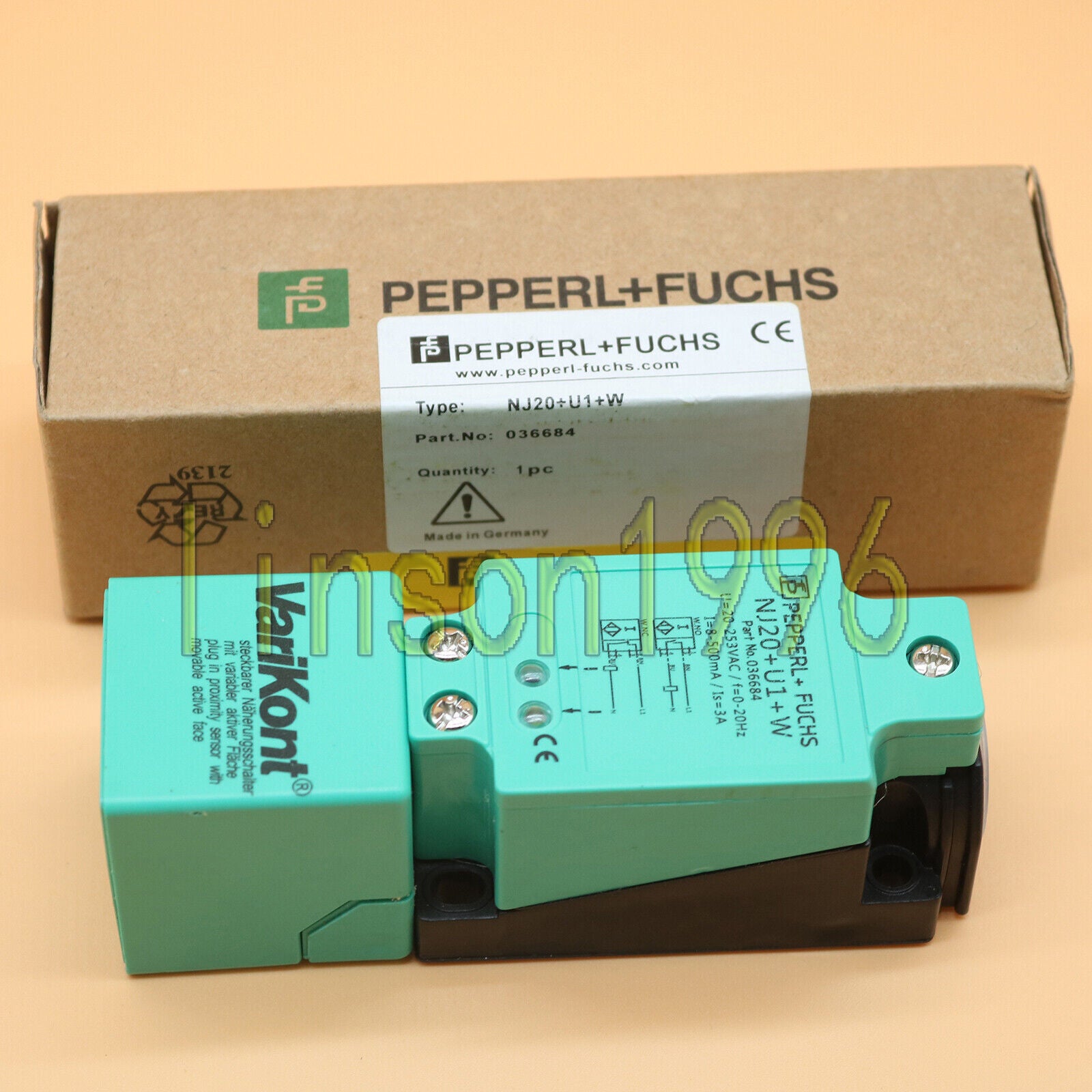 New Pepperl+Fuchs NJ20+U1+W Proximity Switch Sensor - PEPPERL+FUCHS