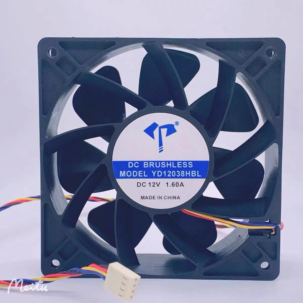 YD12038HBL 12038 12V 1.6A 12CM high air volume PWM cooling fan