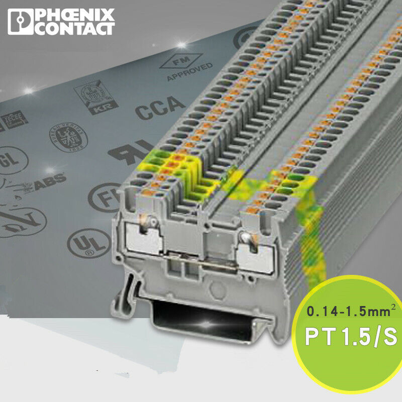 new 50pcs Phoenix Feed-through Terminal Block PT 1.5/S-3208100 - PHOENIX