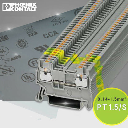 new 50pcs Phoenix Feed-through Terminal Block PT 1.5/S-3208100 - PHOENIX