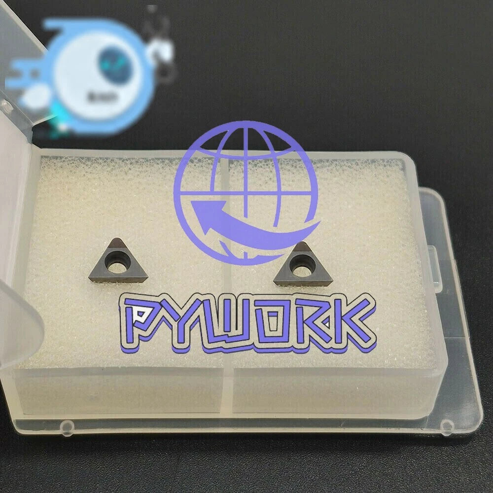 2pcs TPGW080204 CBN30G CNC Carbide Turning Inserts For High Hardness Steel TPGW