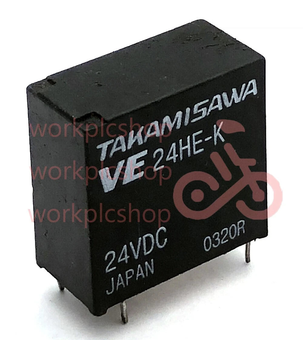 1PC TAKAMISAWA Relay VE-24HE-K 24VDC Power Relay 5Pins