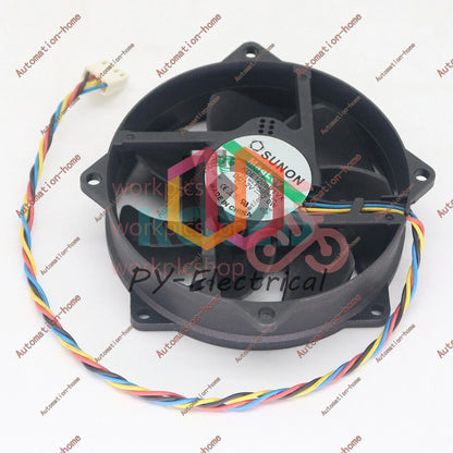 Sunon KDE1209PTVX 12V 7.0W 4Pin 90/80mm x25mm CPU Round Cooling Fan#XR