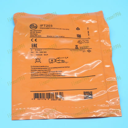 New 1PCS Stainless Steel Metal Thread IFT203 Inductive Sensor for IFM Ship - IFM