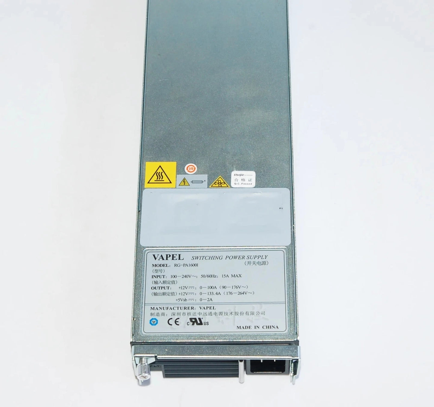 Ruijie N18010 Switch Power Supply RG-PA1600I Redundant Power Module 1600W