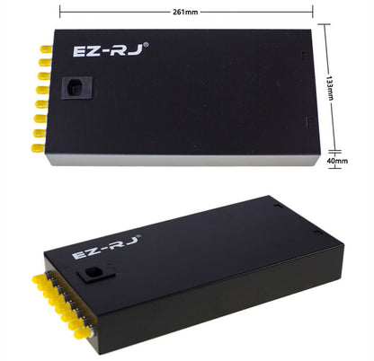 new 8-port ST fiber optic terminal box Single mode/Multimode full flange + pigtail