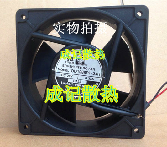 1pcs  OD1238PT-24H 24V 0.23A 12cm inverter industrial computer high-end fan
