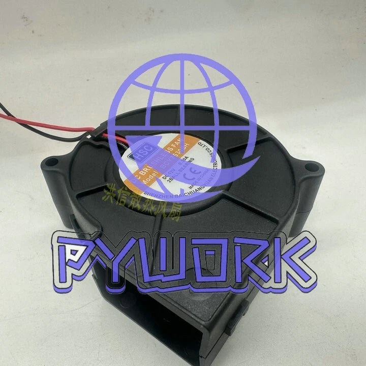 1 PCS HSC Fan BCY7530BH DC12V0.30A 7CM 2 wire blower fan cooling fan#