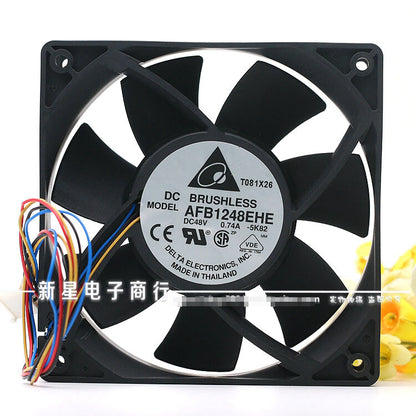 1pcs  DELTA AFB1248EHE 12038 48V 0.74A PWM speed control fan
