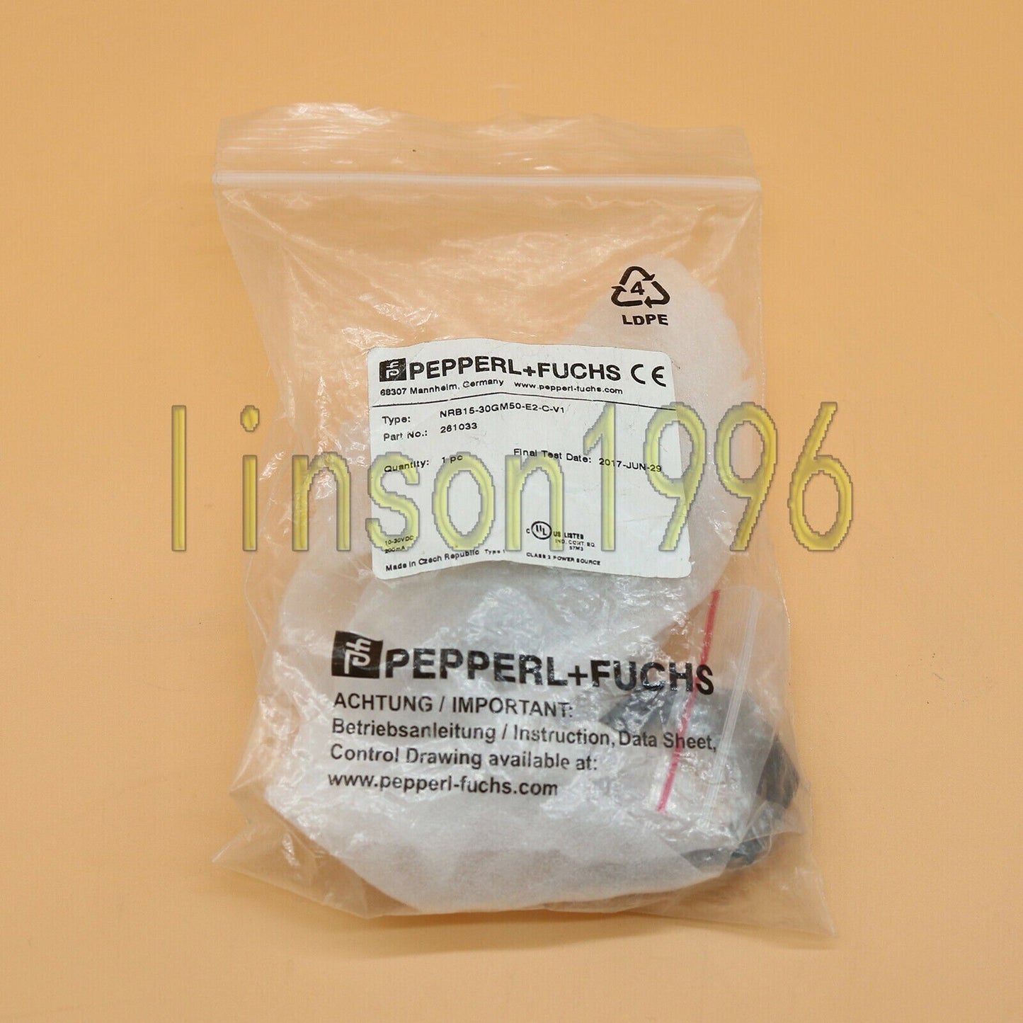 New Pepperl+Fuchs Sensor NRB15-30GM50-E2-C-V1 In Box - PEPPERL+FUCHS