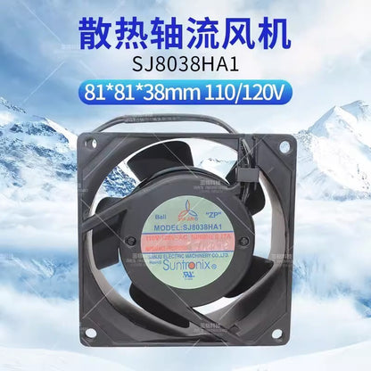 SANJUN SJ8038HA1 AC110V-120V 0.17A 80*80*38M Axial Cooling Fan