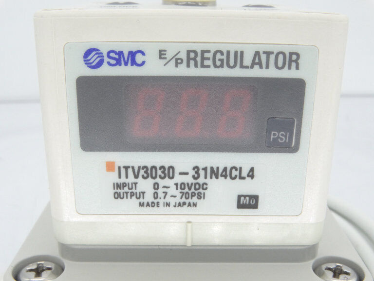 SMC ITV3030-31N4CL4 AIR PRESSURE REGULATOR HIGH-PERFORMANCE INDUSTRIAL PRESSURE REGULATOR WITH 31000-40000 PSI PRESSURE RANGE AND 10000 GPM FLOW RATE - SMC