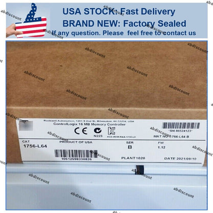 New Factory Sealed ALLEN BRADLEY 1756-L64 SER B US AB 1756 L64 - KOEED