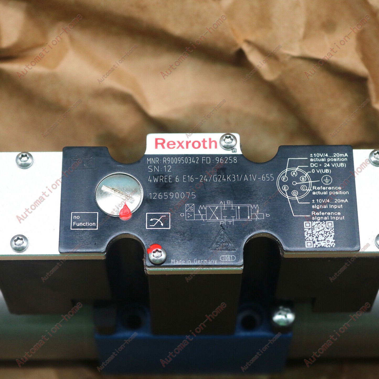 R900950342 4WREE6E16-24/G24K31/A1V-655 REXROTH VALVE ONE Year Warranty