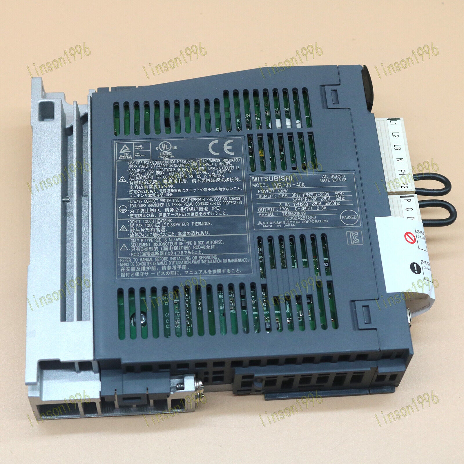 Used Mitsubishi MR-J3-40A AC Servo Drive Tested - MITSUBISHI