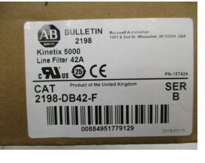 2198-DB42-F Kinetix 5500 3-phase EMC Line Filter, 42A - KINETIX